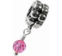 Carlo Biagi perle triangle rose argent perles européennes BDBB10