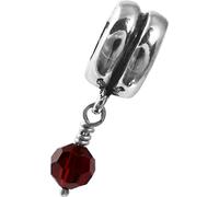 Carlo Biagi perle triangle zircon rouge European Beads D2BDSB01
