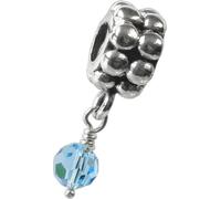 Carlo Biagi perle triangulaire Aqua argent European Beads D2BDBB03