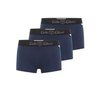 Carlo Colucci Boxers 'Ebensberger' bleu marine / gris / noir, Taille L