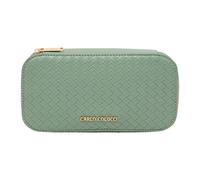 Carlo Colucci - Braided Toiletry Bag - Femme - Sacs - Vert - Taille: ONE Size