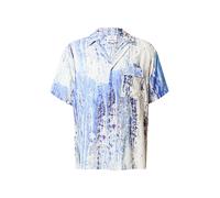 Carlo Colucci Chemise écru / bleu marine / bleu ciel / bleu violet, Taille S