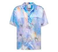 Carlo Colucci Chemise 'Eikemann' azur / lilas / orange pastel / blanc cassé, Taille XL