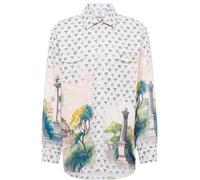 Carlo Colucci Chemise 'Epp' marron / blanc, Taille XL