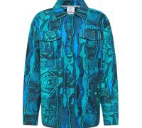Carlo Colucci Chemise 'Esposti' turquoise / azur / bleu cyan / bleu néon, Taille M