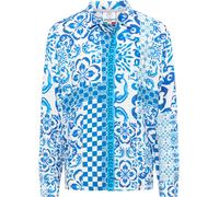 Carlo Colucci - Chemise Casual Imprimée - Homme - Chemises - Bleu - Taille: XL