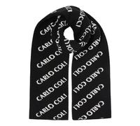 Carlo Colucci - Écharpe en tricot - Homme - Accessoires - Noir - Taille: ONE Size