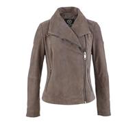 Carlo Colucci - Leather Jacket - Femme - Vestes - Gris - Taille: 42 FR