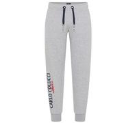 Carlo Colucci Pantalon 'De Polo' bleu / gris / rouge, Taille 38