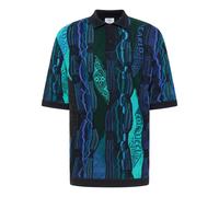 Carlo Colucci - Polo Tricot Oversize - Maille 3D - Homme - Tops - Bleu - Taille: L