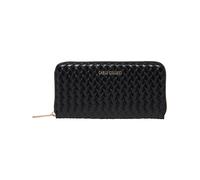 Carlo Colucci - Portefeuille Style Tressé - Femme - Accessoires - Noir - Taille: ONE Size