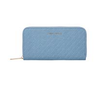 Carlo Colucci - Portefeuille Élégant en Optique de Bast - Femme - Accessoires - Bleu - Taille: ONE Size