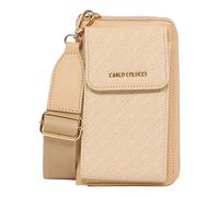 Carlo Colucci - Portefeuille Téléphone - Femme - Sacs - Beige - Taille: ONE Size