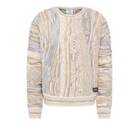Carlo Colucci - Pull en tricot avec motif frappant - Homme - Pulls - Beige - Taille: M