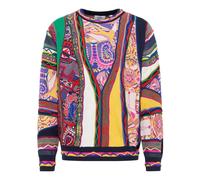 Carlo Colucci - Pull en Tricot Coloré Deluggi - Homme - Pulls - Multicolore - Taille: XL