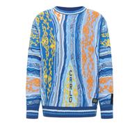 Carlo Colucci - Pull en tricot jacquard de luxe - Homme - Pulls - Multicolore - Taille: L