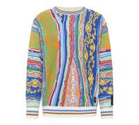 Carlo Colucci - Pull en tricot jacquard de luxe - Homme - Pulls - Multicolore - Taille: M