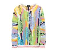 Carlo Colucci - Pull Jacquard à col en V Curtoni - Femme - Pulls - Multicolore - Taille: 38 FR