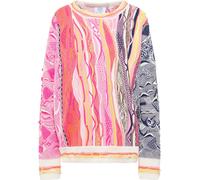 Carlo Colucci - Pull Tricoté Oversize Confortable - Femme - Pulls - Multicolore - Taille: 44 FR