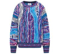Carlo Colucci Pull-over ' Di Nicola ' bleu / mélange de couleurs, Taille S-M