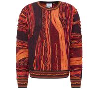 Carlo Colucci Pull-over 'Di Palo' aubergine / orange / rouge / noir, Taille XXXL