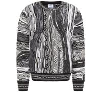 Carlo Colucci Pull-over 'Di Palo' gris / anthracite / blanc, Taille 4XL