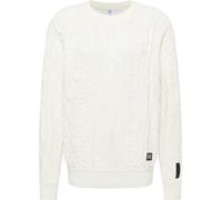 Carlo Colucci Pull-over 'Dima' gris / noir / blanc, Taille XXXL