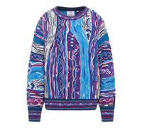 Carlo Colucci - Pull oversize en maille - Femme - Pulls - Bleu - Taille: 46 FR