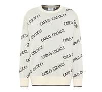Carlo Colucci - Pull Tricot Oversize - Homme - Pulls - Blanc - Taille: XL