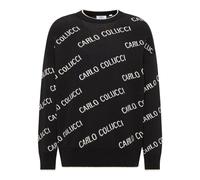 Carlo Colucci - Pull Tricot Oversize - Homme - Pulls - Noir - Taille: L