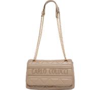 Carlo Colucci - Sac bandoulière matelassé - Femme - Sacs - Beige - Taille: ONE Size