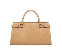Carlo Colucci - Sac à main aspect daim - Femme - Sacs - Beige - Taille: ONE Size