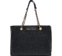Carlo Colucci - Shopper avec logo en relief - Femme - Sacs - Noir - Taille: ONE Size