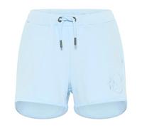 Carlo Colucci - Short de survêtement avec broderie - Femme - Shorts - Bleu - Taille: 42 FR