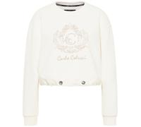 Carlo Colucci Sweat-shirt ' De Bacco ' beige / blanc, Taille M