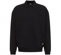 Carlo Colucci - Oversize Polo SweaT-shirt - Carat 2.0 - Homme - Sweatshirts et sweats à capuche - Noir - Taille: M