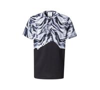 Carlo Colucci T-Shirt 'Donquerque' gris / noir / blanc, Taille S