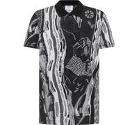 Carlo Colucci - Polo en maille imprimée - Homme - Tops - Noir - Taille: M