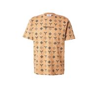 Carlo Colucci T-Shirt 'Falchi' camel / marine / noir, Taille L