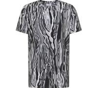 Carlo Colucci T-Shirt 'Fanton' gris / gris clair / noir, Taille L