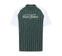 Carlo Colucci T-Shirt 'Fara' menthe / vert foncé / blanc, Taille M
