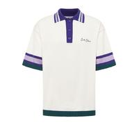 Carlo Colucci T-Shirt 'Faulhaber' lavande / violet foncé / blanc, Taille L