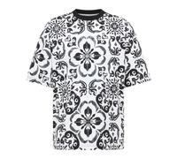 Carlo Colucci - T-shirt Oversize - Mosaic Legacy - Homme - Tops - Noir - Taille: L