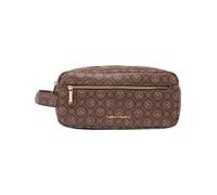 Carlo Colucci - Pochette cosmétique avec imprimé logo - Femme - Sacs - Brun - Taille: ONE Size
