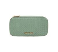 Carlo Colucci - Braided Toiletry Bag - Femme - Sacs - Vert - Taille: ONE Size