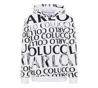 Carlo Colucci - Urban Black Friday Sweat à capuche - Homme - Sweatshirts et sweats à capuche - Blanc - Taille: M