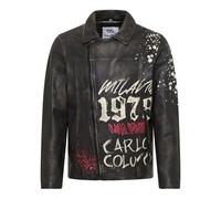Carlo Colucci Veste mi-saison 'Faccio' beige / rouge / noir, Taille S