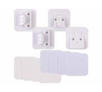 Carlo Milano 12 accessoires de montage pour barrière de sécurité pour escaliers TSS-85 - blanc