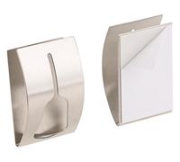 Carlo Milano 2 porte-serviettes adhésifs en acier inoxydable