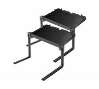 Carlo Milano 2 tablettes de lit pliables coloris noir